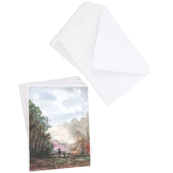 Note Card and Envelope Bundle - A Walk in the Forest - 5 1/8 x 7 - A7