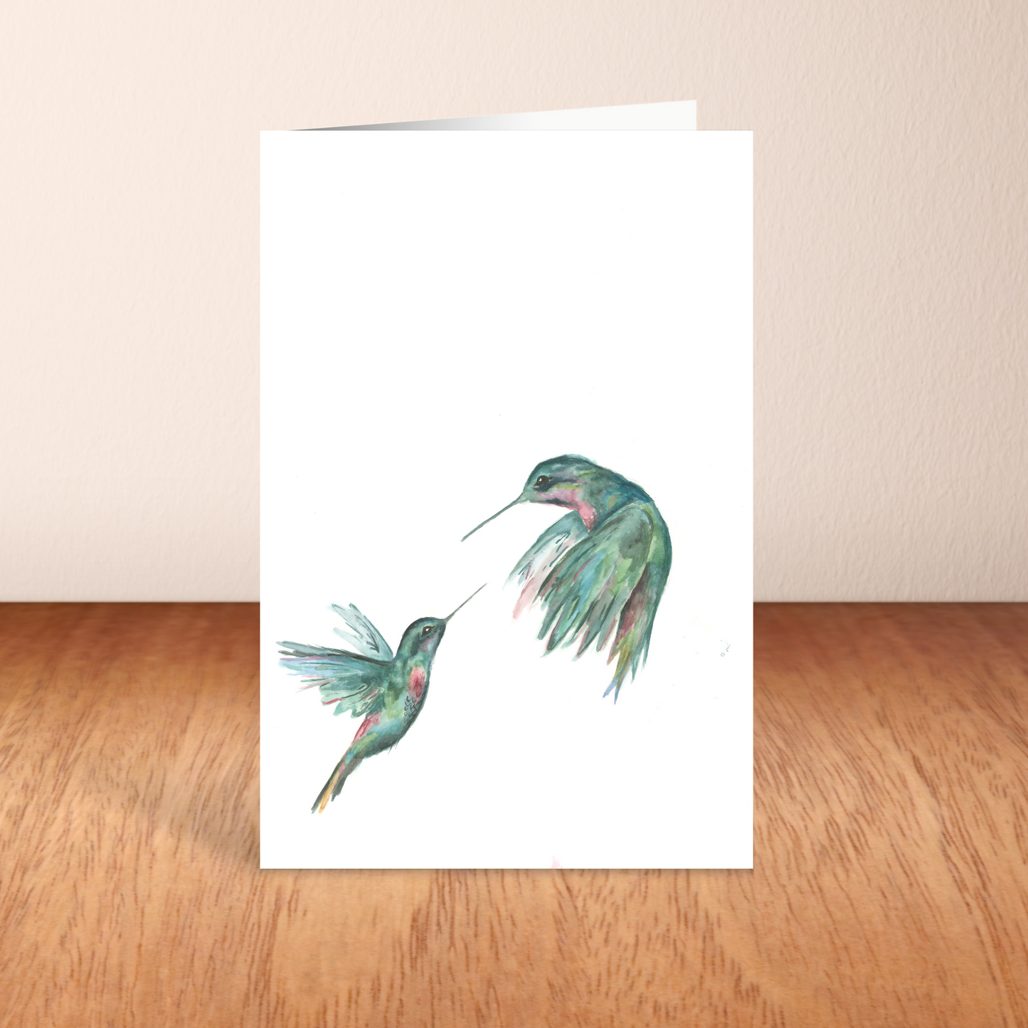 Greeting Card and Envelope Bundle - Hummingbird Duel - 5 1/8 x 7 - A7