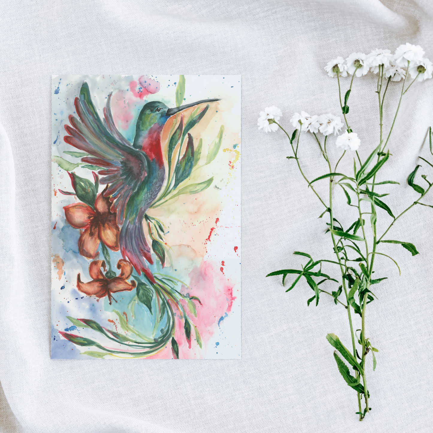 Note Card and Envelope Bundle - Queen of Flight - 5 1/8 x 7 - A7