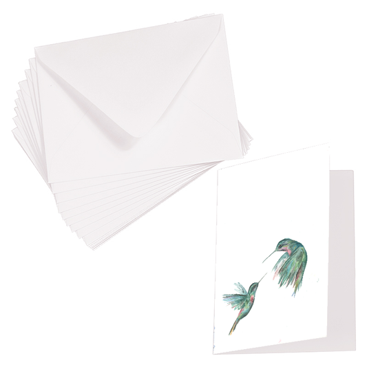 Greeting Card and Envelope Bundle - Hummingbird Duel - 5 1/8 x 7 - A7